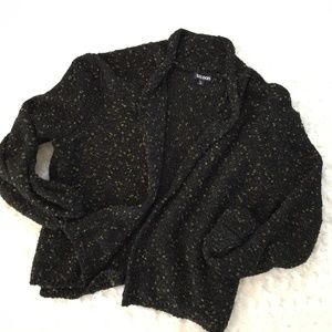 TILDON Black Shimmery Sparkly Sweater